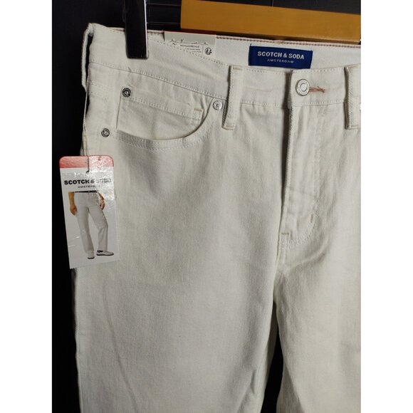 Scotch & Soda White High Rise Slim Jeans NWT Women’s Designer Denim - Picture 5 of 13